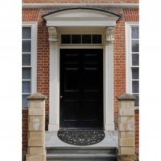 Wrought Iron Rubber Doormat Ironworks, 18" x 30"   554609493